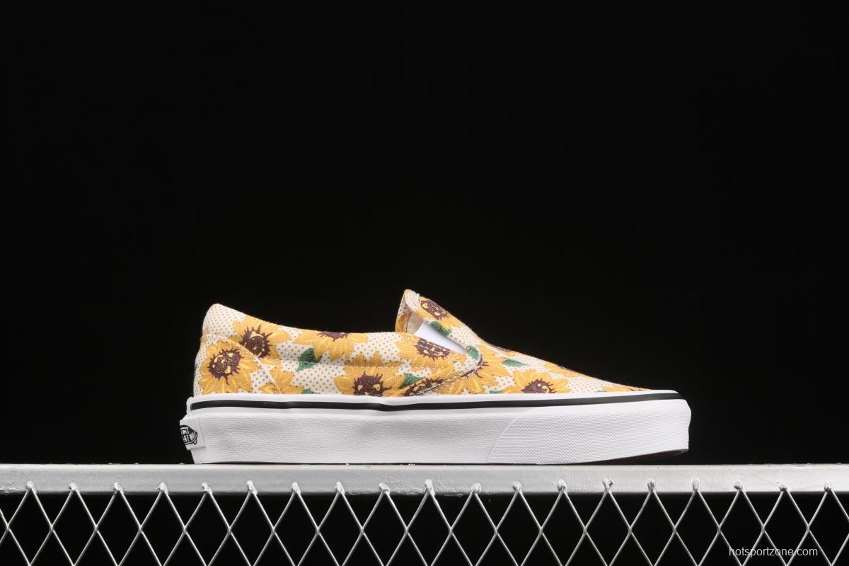 Vans Authentic Vance limited edition daisies printed low-top skateboard shoes VN0A5ZMRFN0