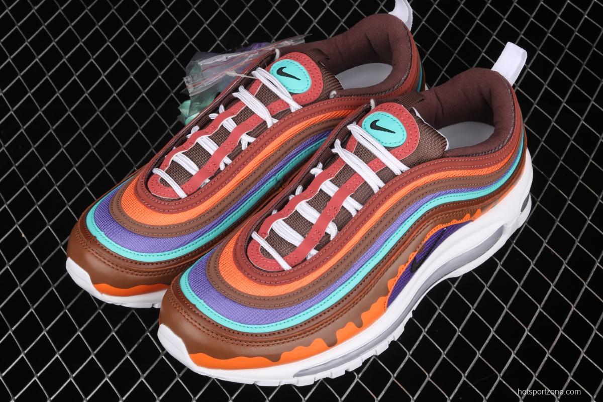 NIKE Air Max 97 melted ice cream color mattress running shoes 921826-101