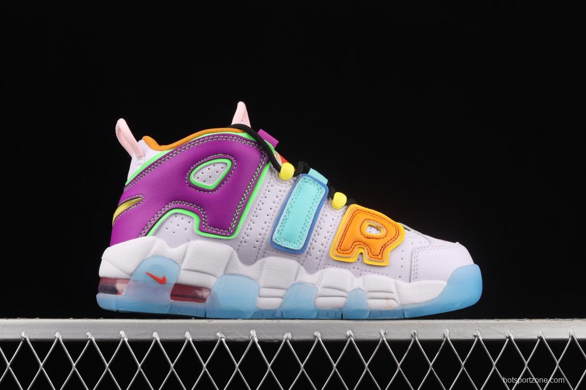 NIKE Air More Uptempo 96 QS Pippen original series classic high street leisure sports culture basketball shoes DH0624-500