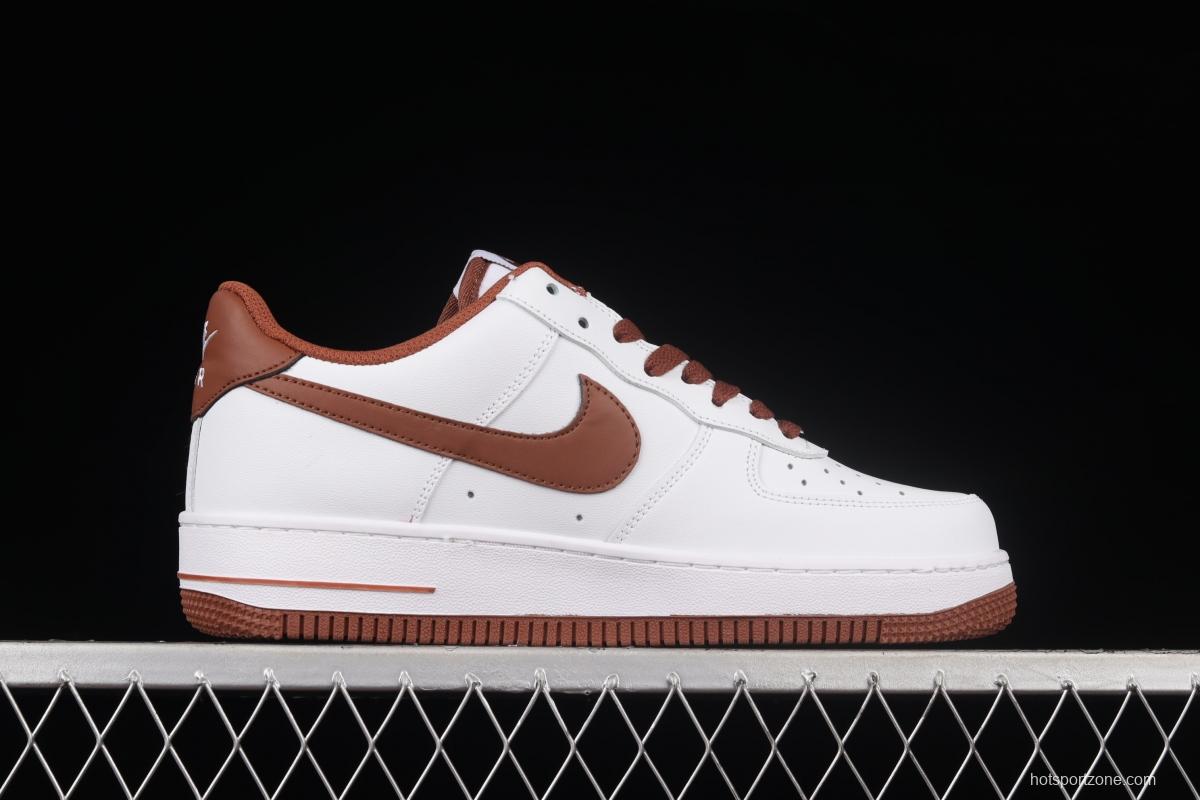 NIKE Air Force 11607 Low Pecan Chocolate Brown low-top casual board shoes DH7561-100