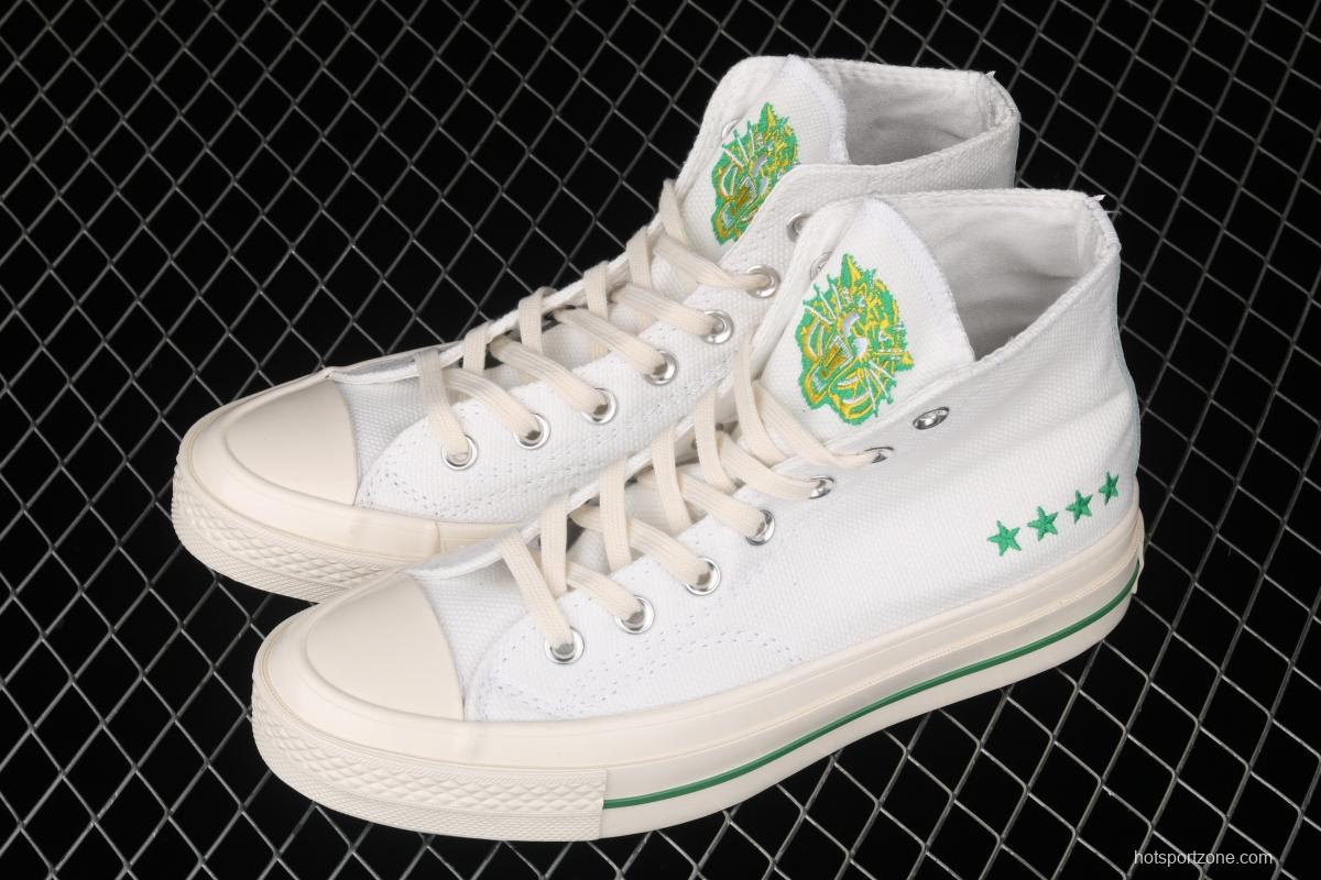 Converse Chuck 70 new embroidered high-top fashion sports shoes 170153C
