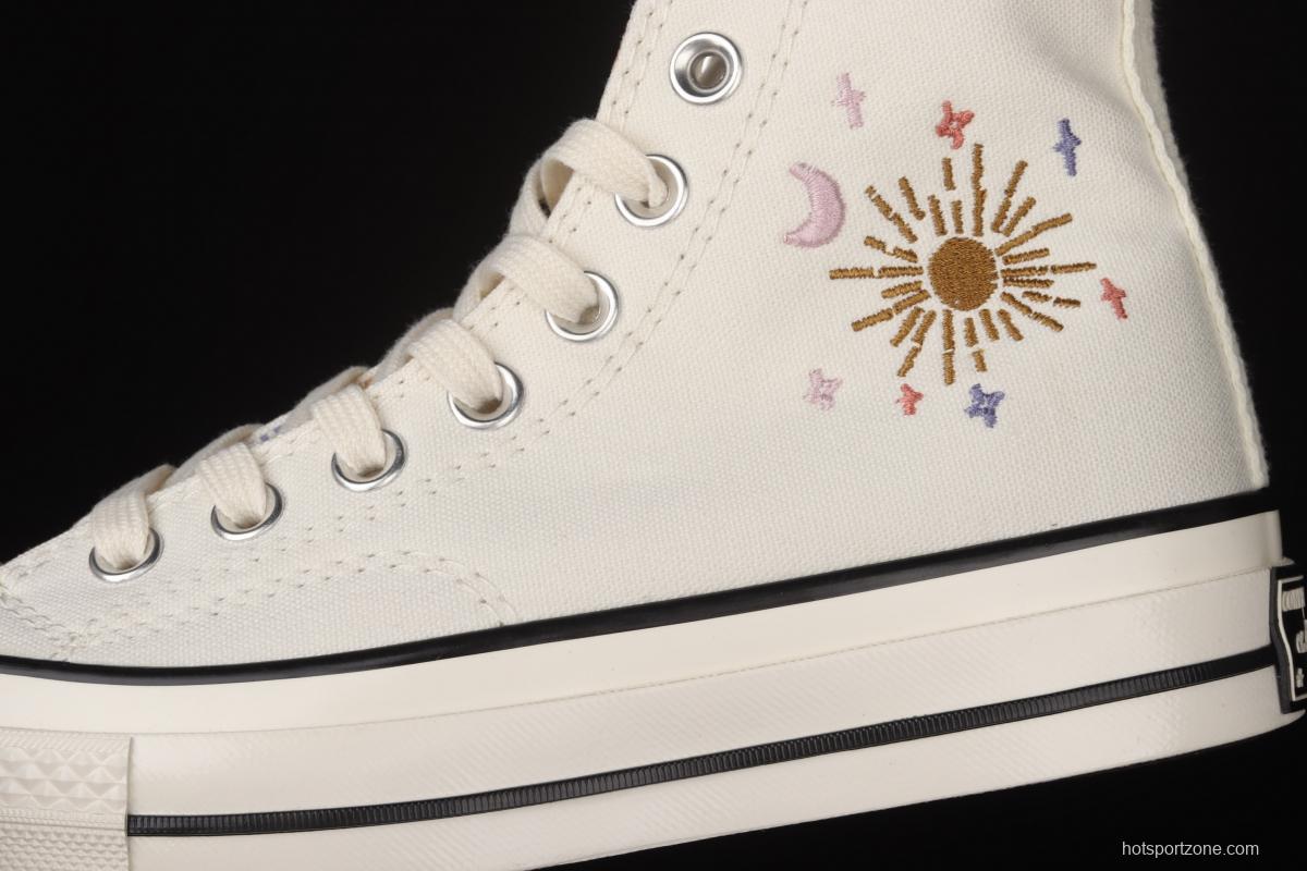 Converse Chuck 70 embroidered Star High Top Leisure Board shoes 572431C