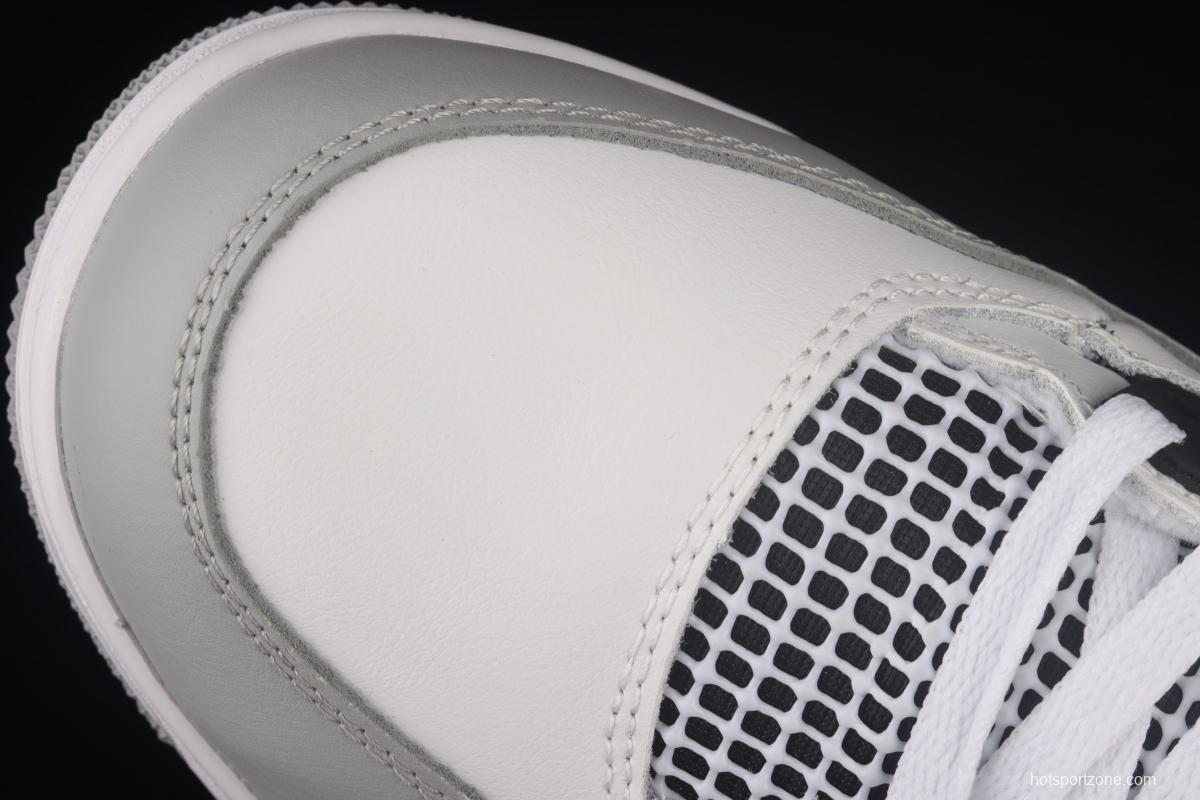 Air Jordan 4 Retro GS Light Smoke Grey white ash basketball shoes CT8527-021