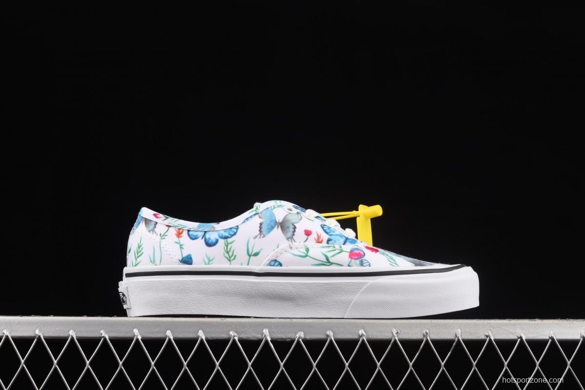 Vans Authentic butterfly pattern drawing low-top casual board shoes VN0A5HZSUC0