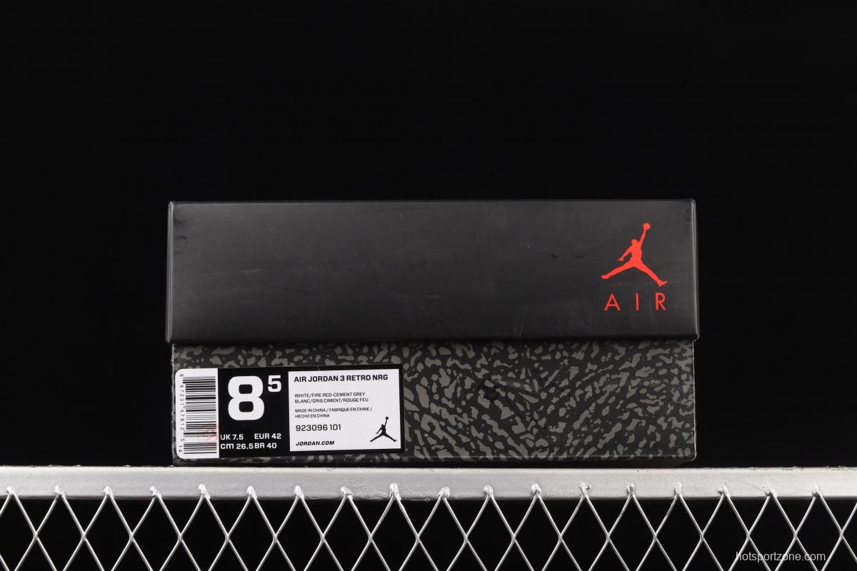Air Jordan 3 Retro NRG Mocha AJ3 Joe 3 free throw line basketball shoes 923096-101