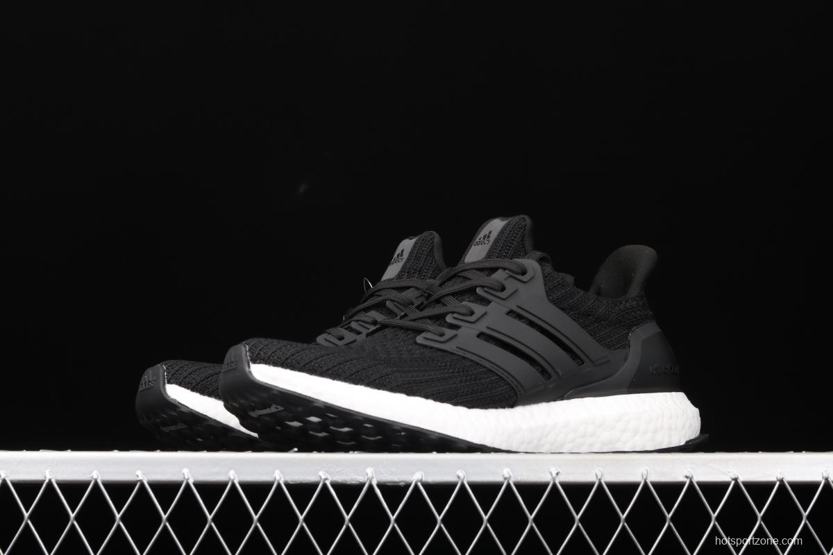 Adidas Ultra Boost 4.0BB6166 fourth generation knitted striped black and white UB