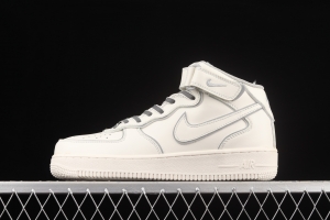 NIKE Air Force 11607 Mid 3M reflective medium side leisure sports board shoes AQ1218-118,