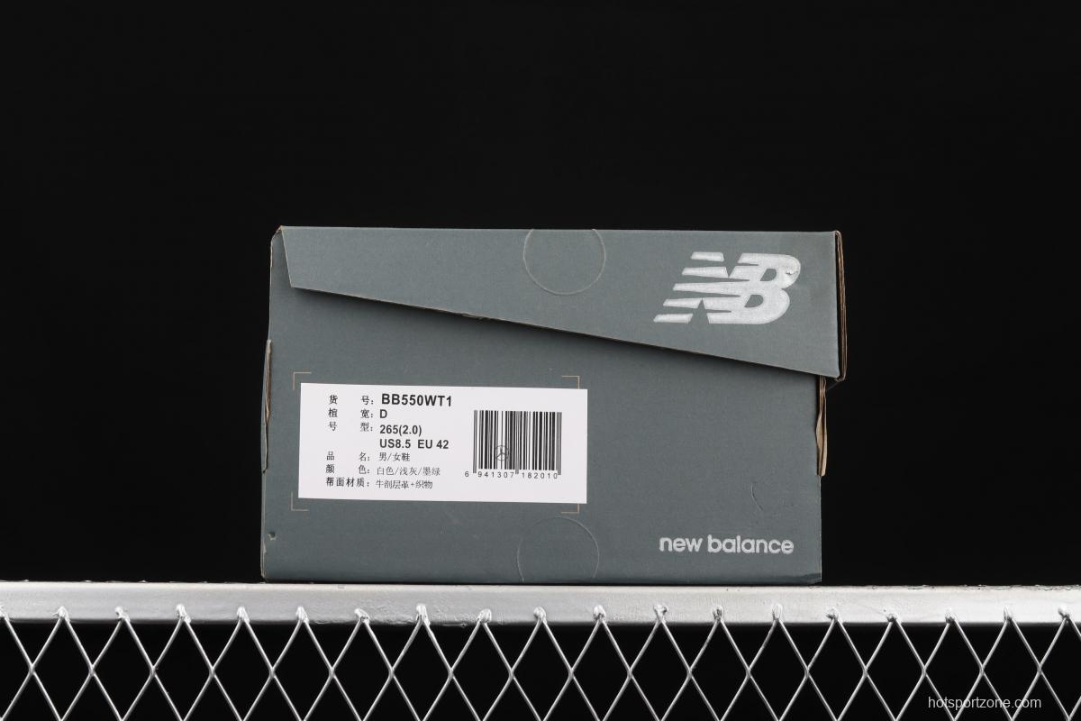 New Balance BB550 series new balanced leather neutral casual running shoes BB550WT1