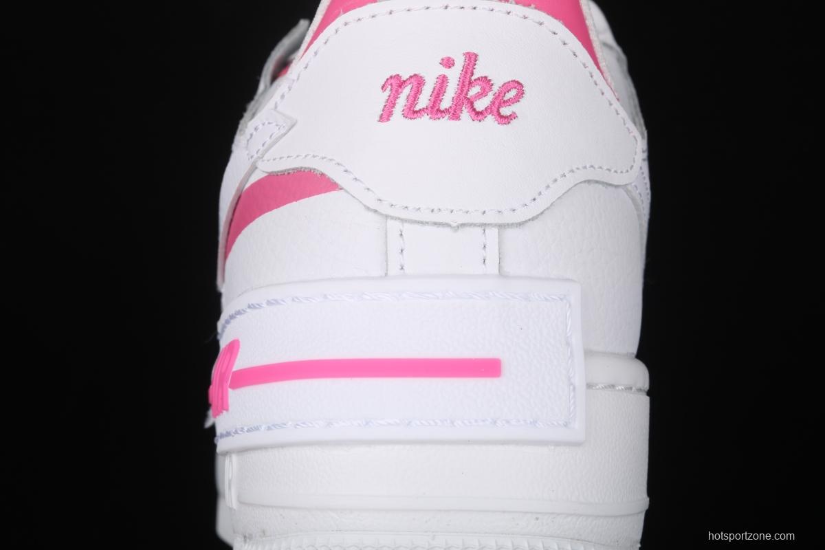 NIKE Air Force 1 ShAdidasow white powder light weight increased low-end white board shoes CI0919-102,