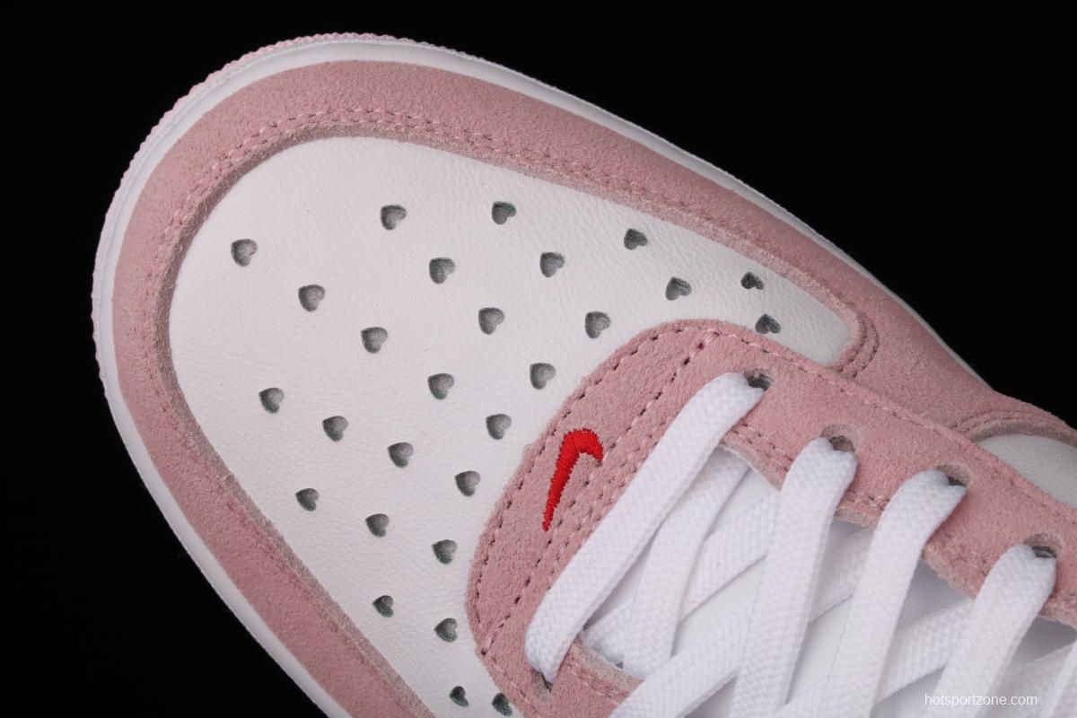 NIKE Air Force 11607 QS Pink Valentine's Day PEACEMINUSONE same style DD3384-600