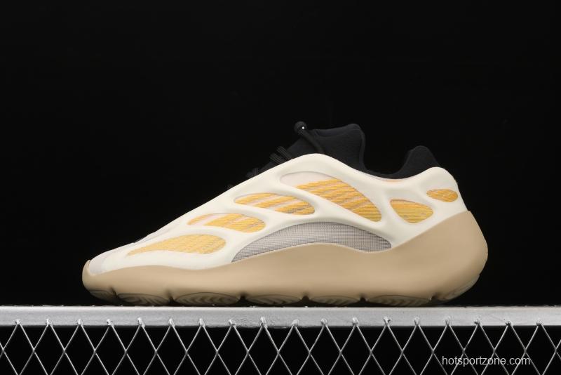 Adidas Yeezy 700V3 Azael G54853 Kanye coconut 700V3 profiled goose yellow luminous running shoes