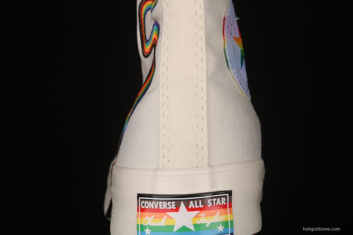 Converse Pride Chuck 70 rainbow color fashionable canvas shoes 170821C