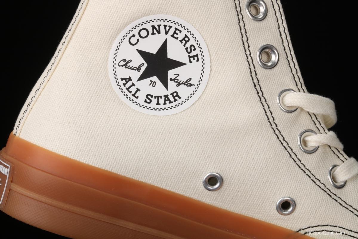 Converse All Star 70 Ouyang Nana same style raw rubber caramel milk tea high top casual board shoes 155497C