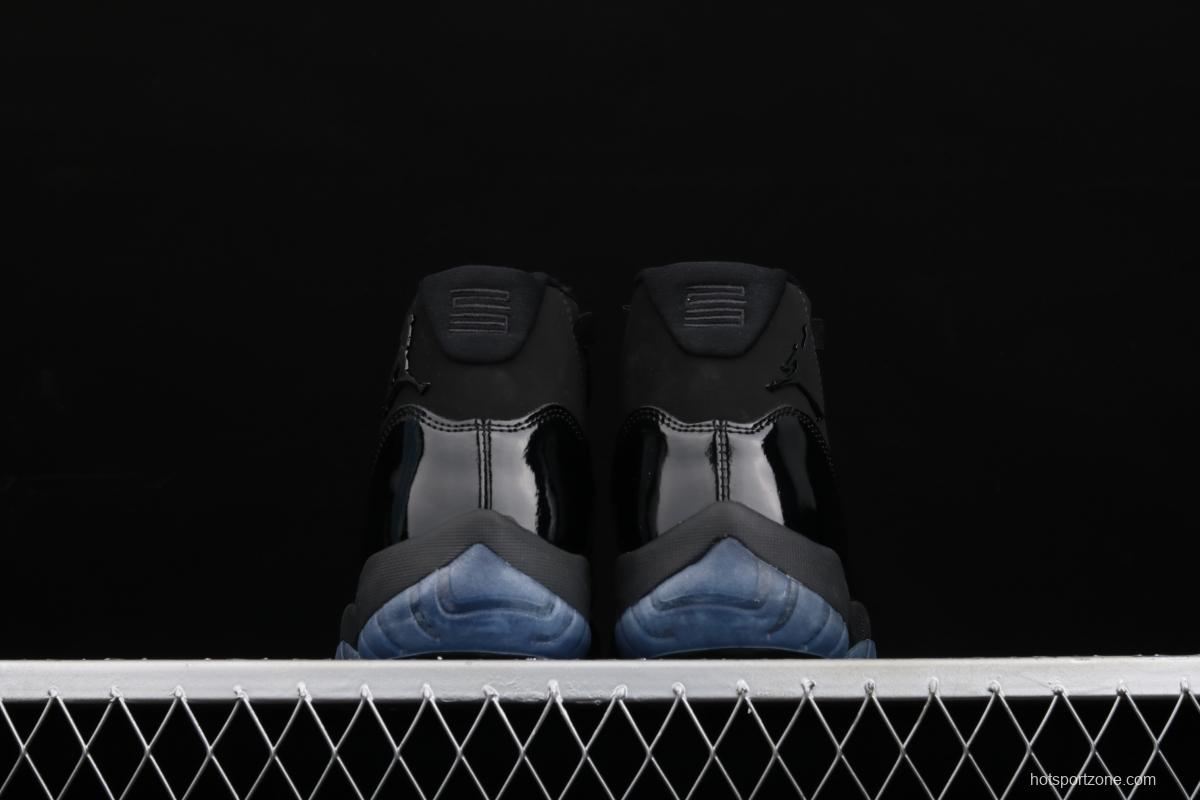 Air Jordan 11 Cap and Gown 11 Black Gamma Black Samurai 378037-005
