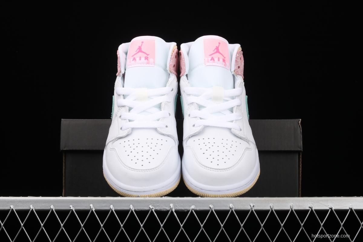 Air Jordan 1 Mid GS Ice Cream Bang Basketball shoes DD1666