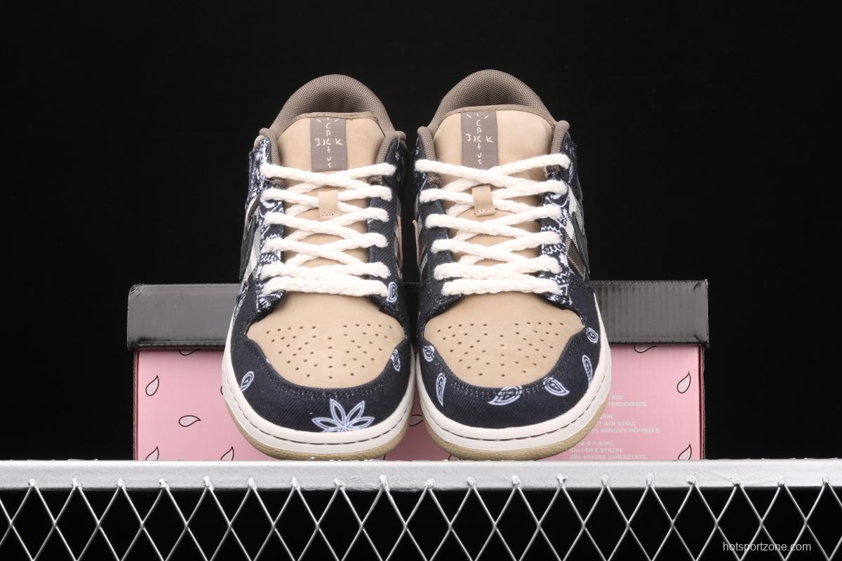 Travis Scott × SB DUNK joint name board shoes cashew fruit CT5053-001