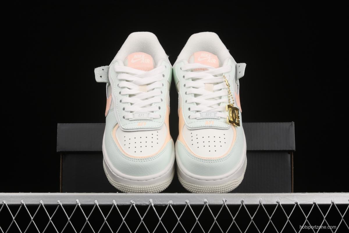 NIKE Air Force 1 ShAdidasow light weight heightened low-top 100-top board shoes CU8591-104