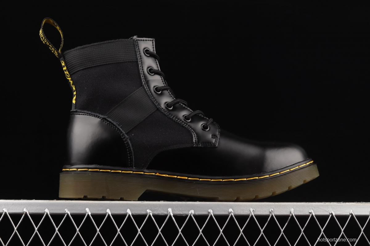 Dr.martens Martin boots 1466 series bright leather splicing six-hole Gaobang BLAKE