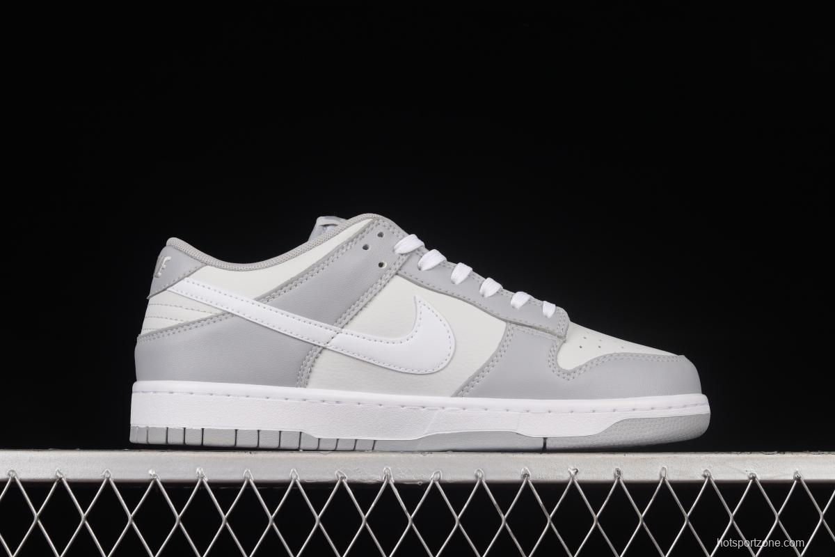 NIKE DUNK Low Retro Grey White Cool Grey Color Matching SB Buckle Rebounds Fashion Casual Sneakers DJ6188-001