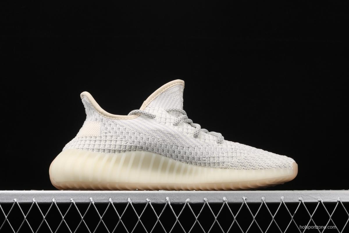 Adidas Yeezy 350 Boost V2 FU9161 Darth Coconut 350 second generation beard white hollowed-out angel color BASF Boost original