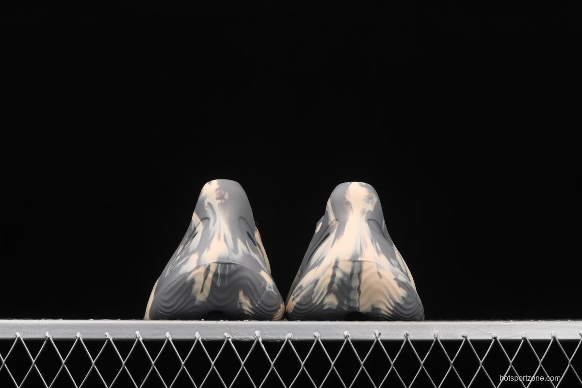 Adidas Yeezy Foam Runner Ararat integrated injection molding coconut hole shoes khaki gray camouflage