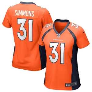 Women's Justin Simmons Orange Player Limited Team Jersey
