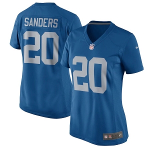 Women's Barry Sanders Blue 2017 Throwback Retired Player Limited Team Jersey