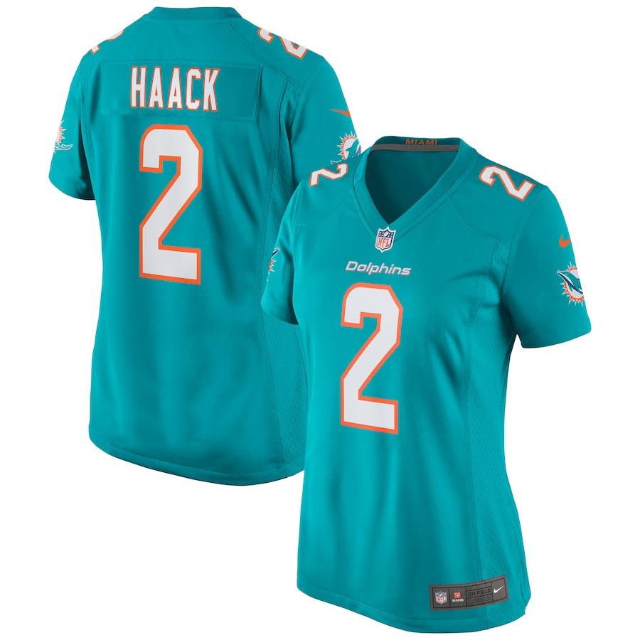 Women's Matt Haack Aqua Player Limited Team Jersey