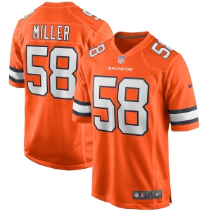 Men's Von Miller Orange Alternate Player Limited Team Jersey