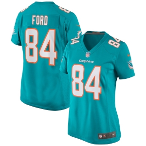 Women's Isaiah Ford Aqua Player Limited Team Jersey