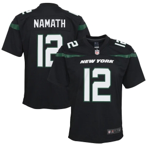 Youth Joe Namath Stealth Black Retired Player Limited Team Jersey