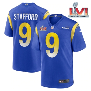 Men's Matthew Stafford Royal Super Bowl LVI Bound Limited Jersey