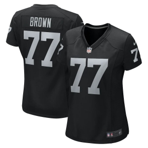 Women's Trent Brown Black Player Limited Team Jersey