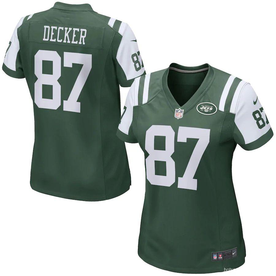 Women's Eric Decker Green Player Limited Team Jersey