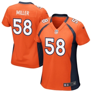 Women's Von Miller Orange Player Limited Team Jersey