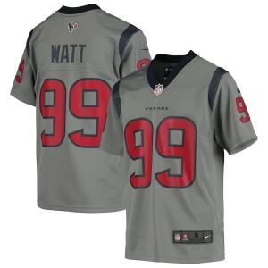 Youth J.J. Watt Gray Inverted Player Limited Team Jersey