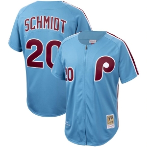 Men's Mike Schmidt Cooperstown Collection Throwback Jersey - Light Blue