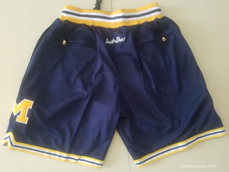Michigan State College Navy Blue Basketball Shorts