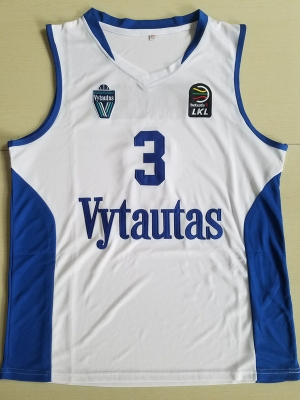 LiAngelo Ball 3 Lithuania Vytautas White Basketball Jersey