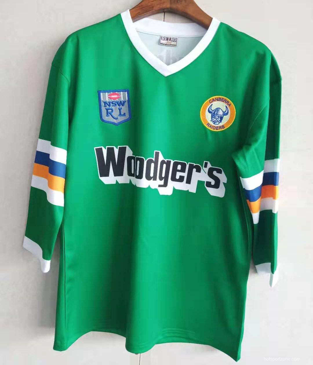 Canberra Raiders 1989 Adult Retro Rugby Jersey
