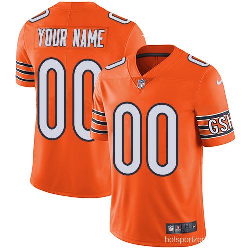 Men's Orange Alternate Customized Limited Team Jersey
