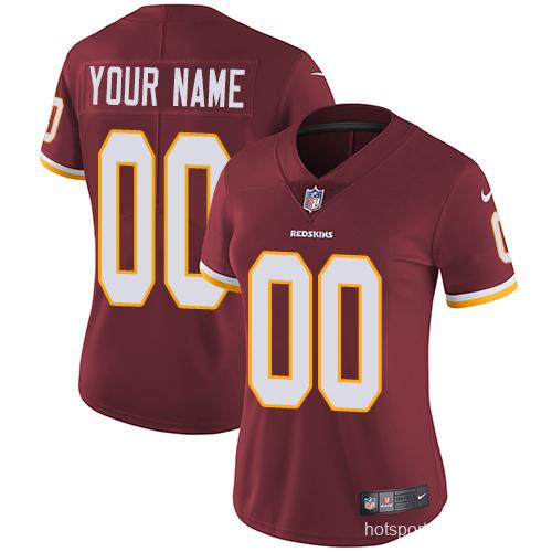 Women's Burgundy Customized Game Team Jersey