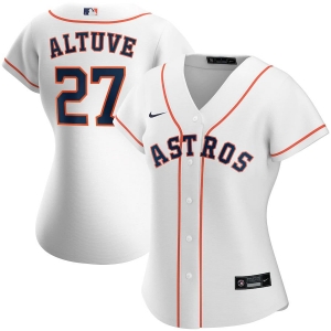 Women's Jose Altuve White Home 2020 Player Team Jersey