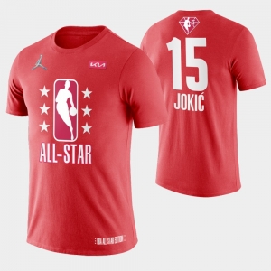 Adult Nikola Jokic Maroon 2022 All-Star Game Name &amp; Number T-Shirt