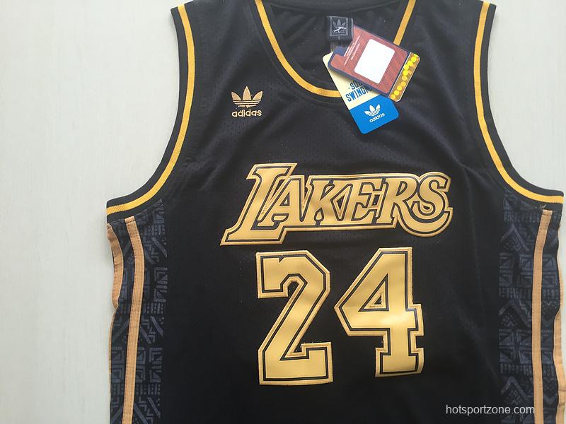 Kobe Bryant 24 Black Golden Edition Jersey