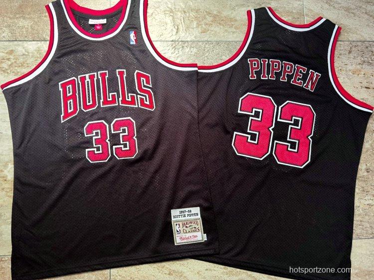 Men's Scottie Pippen Black Retro Classic Team Jersey