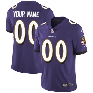 Men's Purple Customized Limited Team Jersey