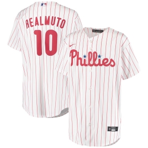 Youth JT Realmuto White&amp;Red Home 2020 Player Team Jersey