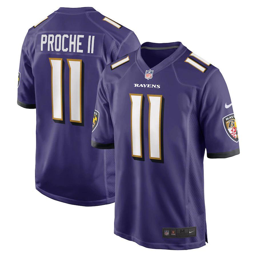 Men's James Proche II Purple Player Limited Team Jersey