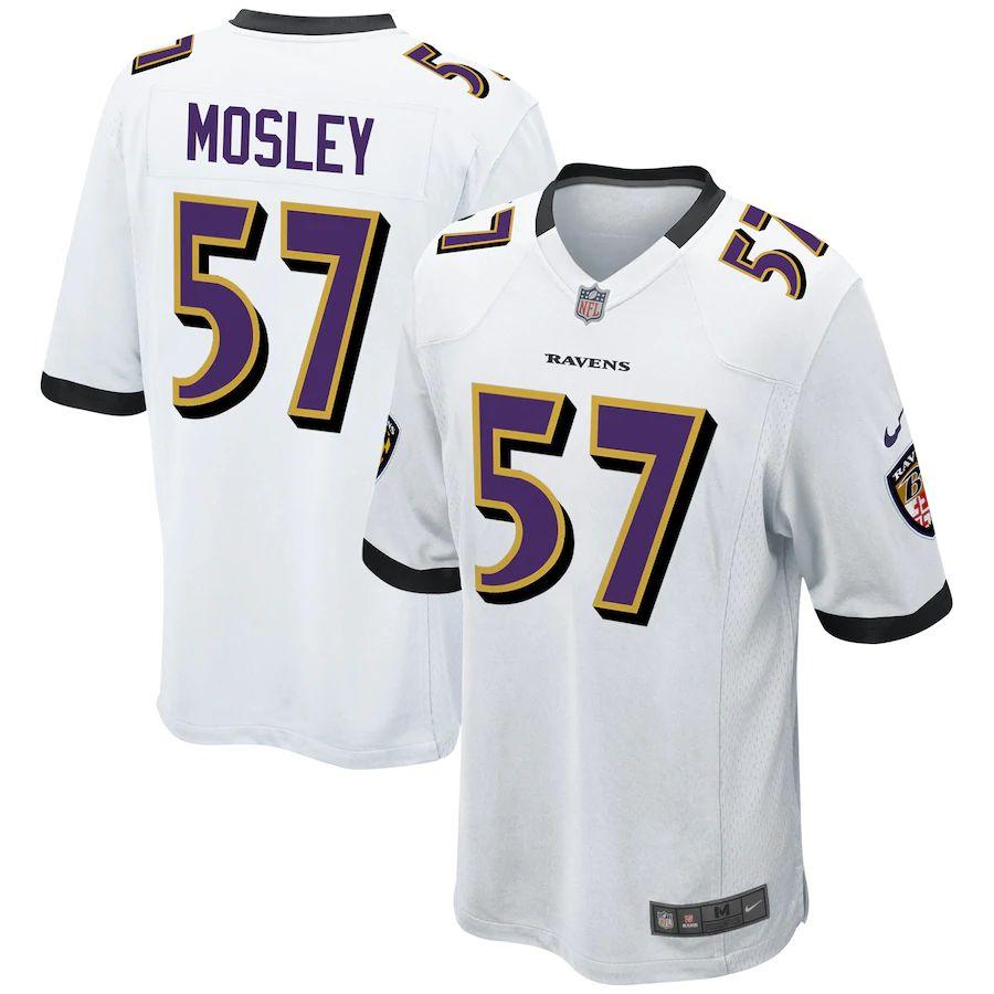 Youth C.J. Mosley White Player Limited Team Jersey